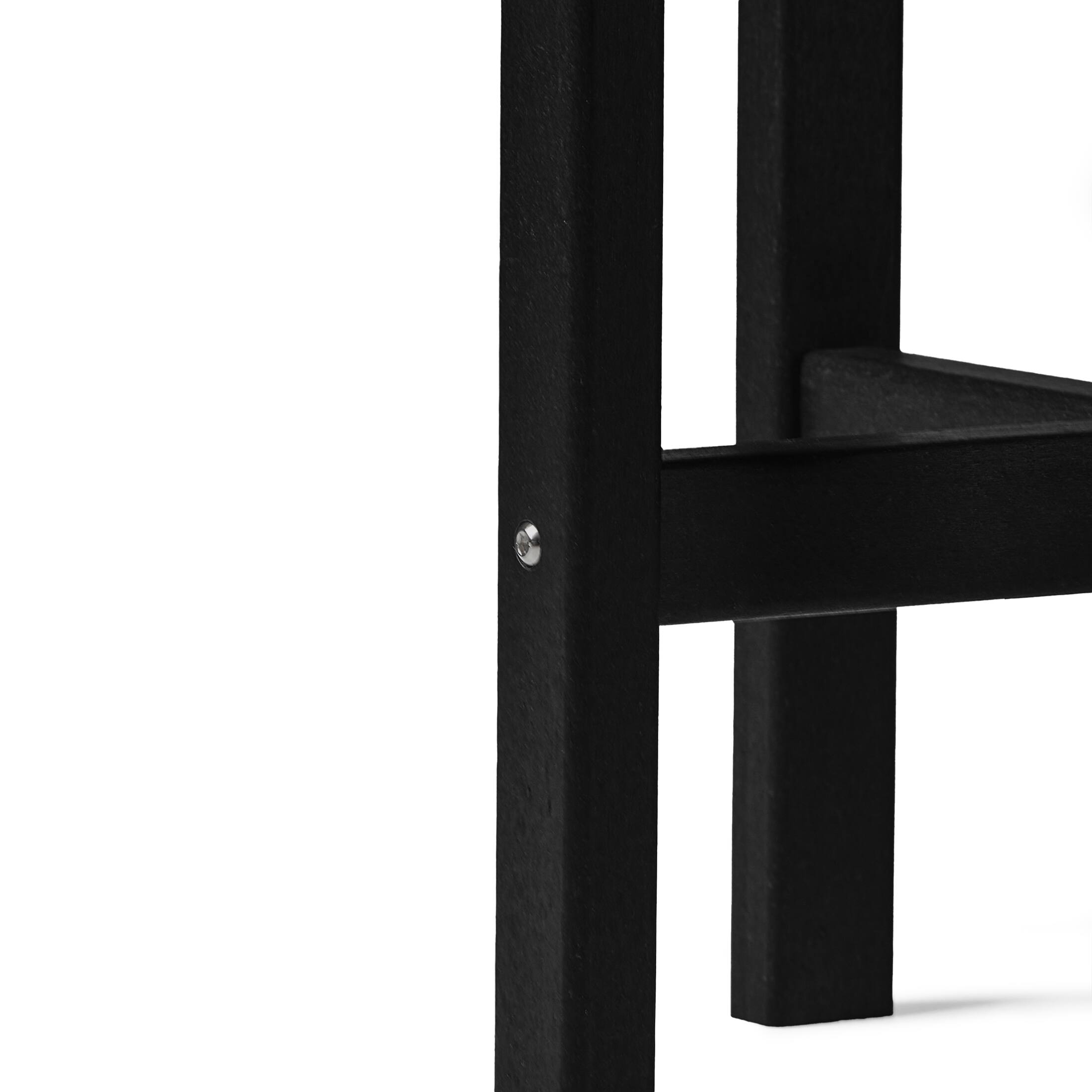 Alt View 6. WestinTrends - WestinTrends Dylan Adirondack Round Outdoor Side Table - Black.