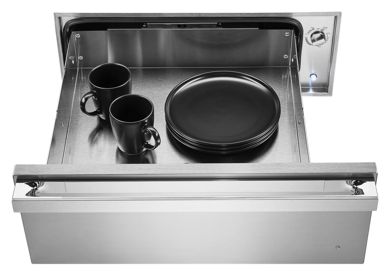 Alt View 1. JennAir - NOIR 27" Warming Drawer with Sensor Temperature Control - Stainless steel.