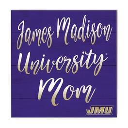 Jardine - James Madison Dukes 10'' x 10'' Mom Plaque - Purple