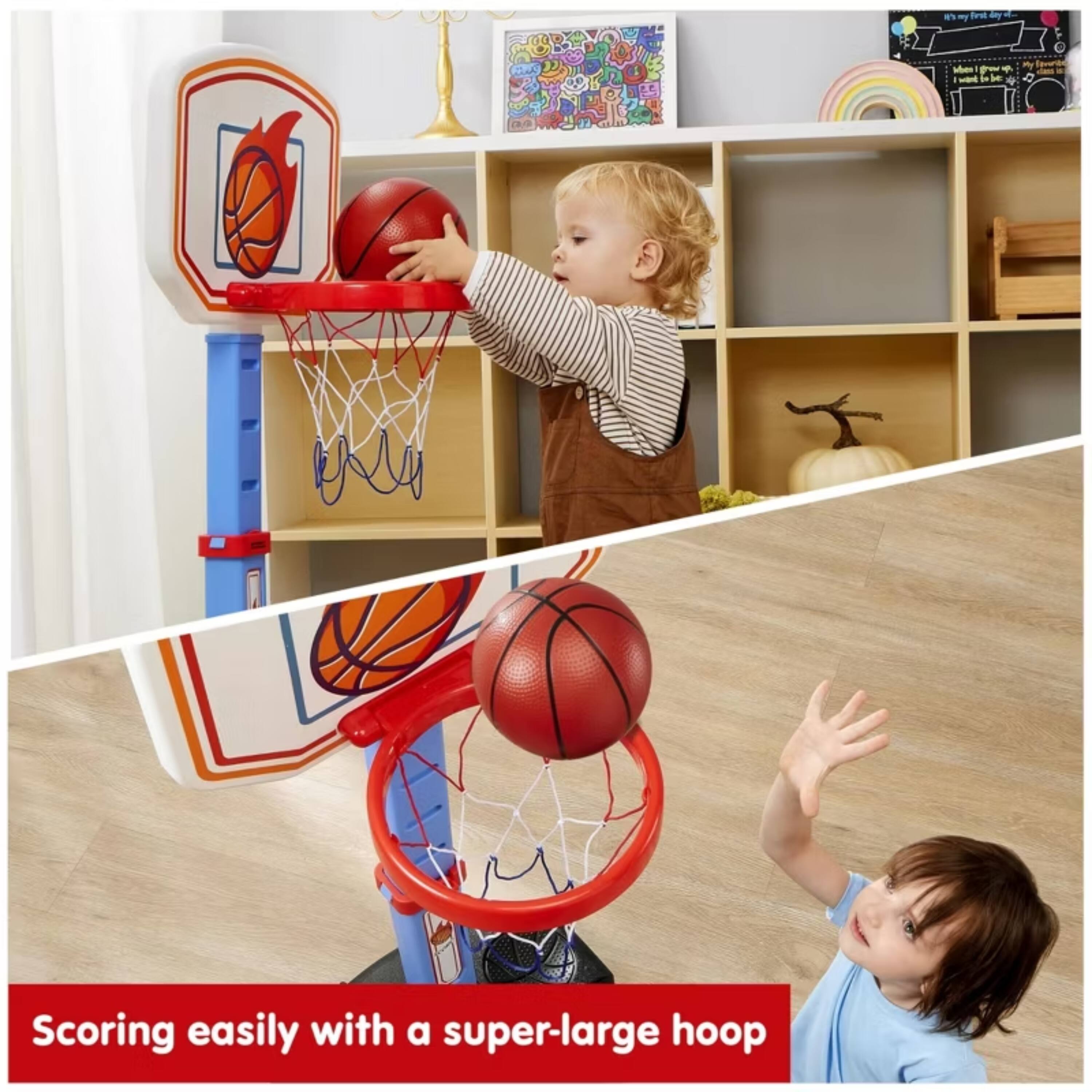 Scoring easily with a super-large hoop