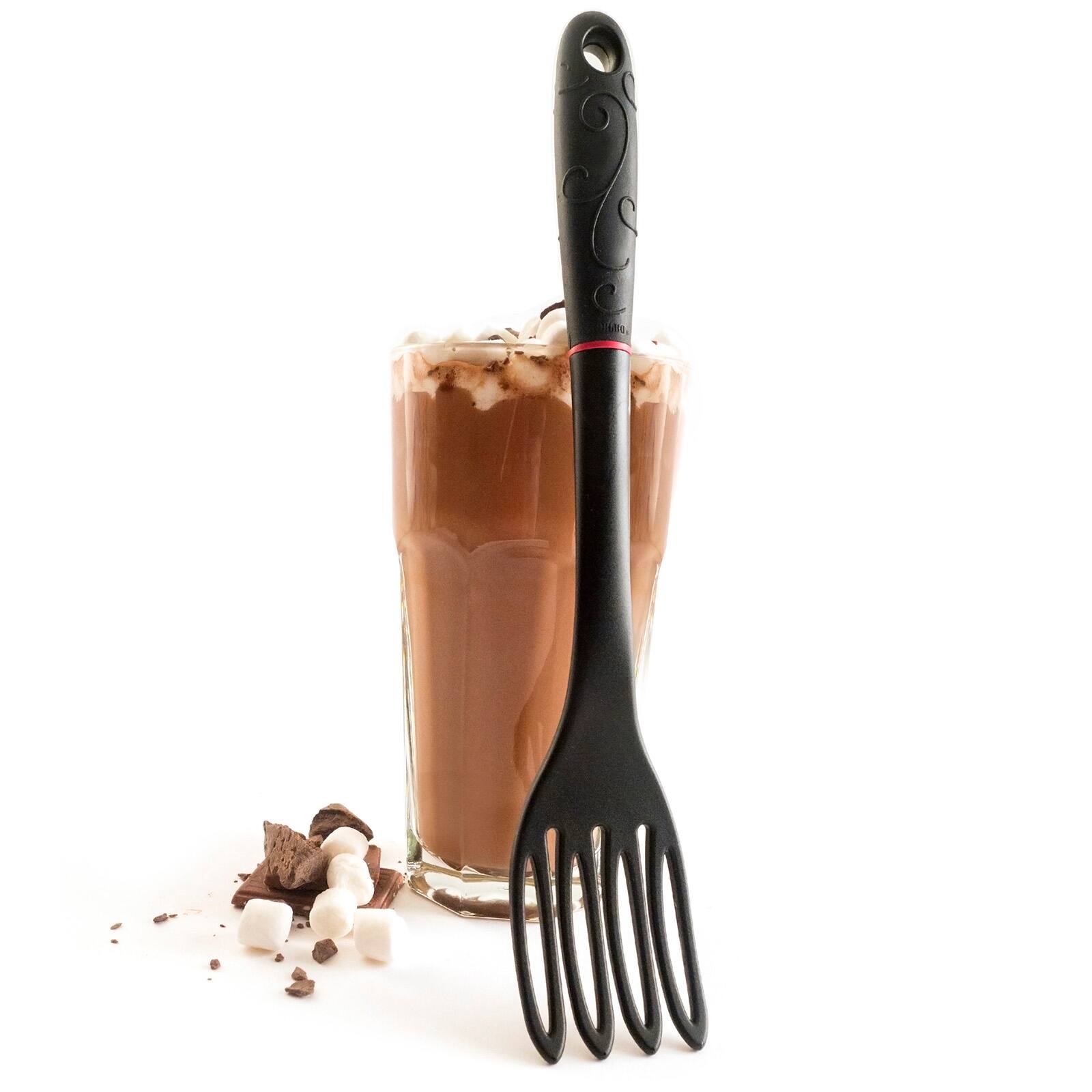 Alt View 2. Norpro - Grip-EZ Jumbo Fiskie Fork and Whisk Combo Kitchen Tool, 11-Inch, Black - Black.