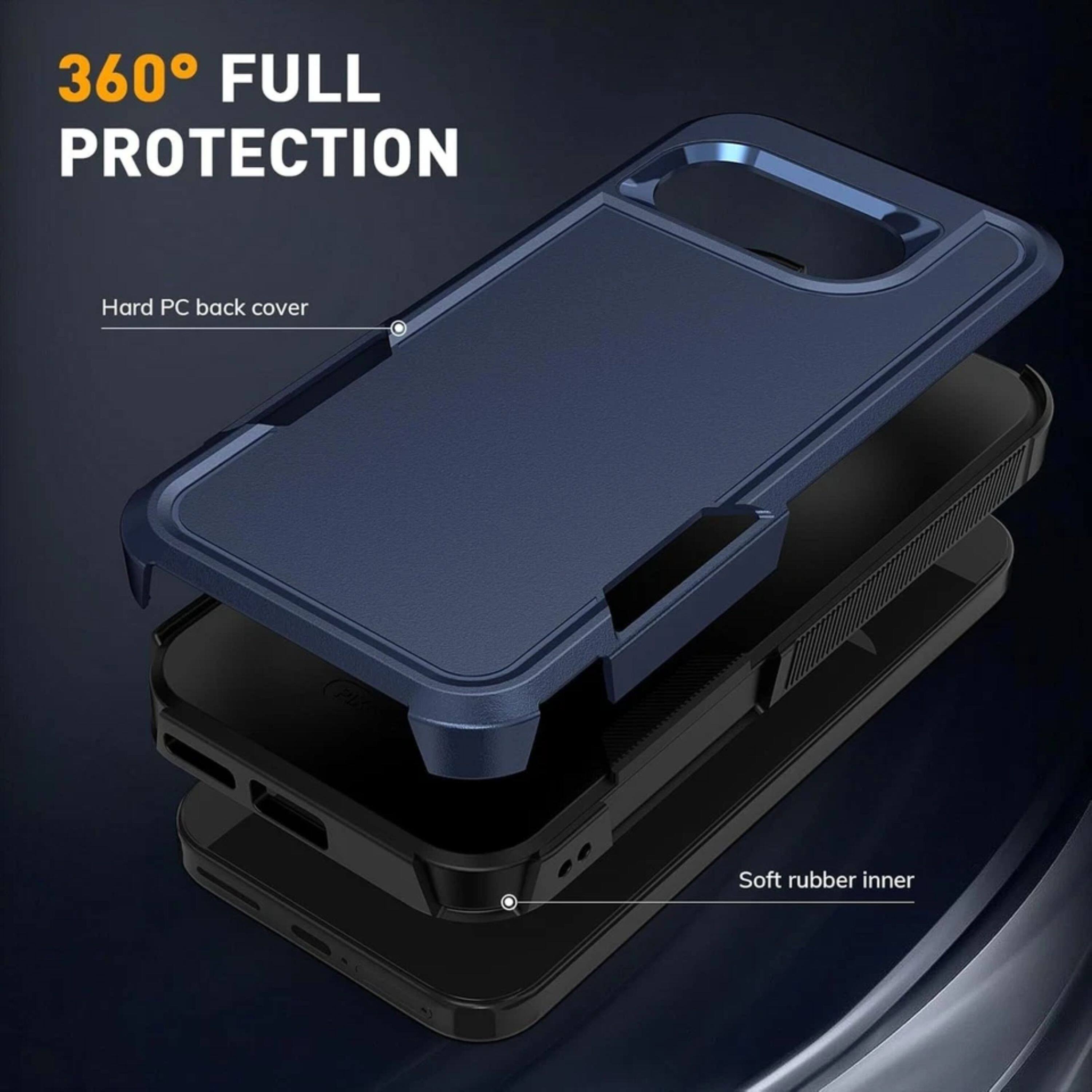 360° FULL PROTECTION

Hard PC back cover

Soft rubber inner