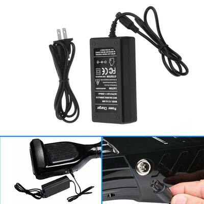 Chargeur Pour Hoverboard 42V / 2A + câble d'alimentation - Noir Chargeur Pour Hoverboard 42V / 2A + câble d'alimentation - Noir