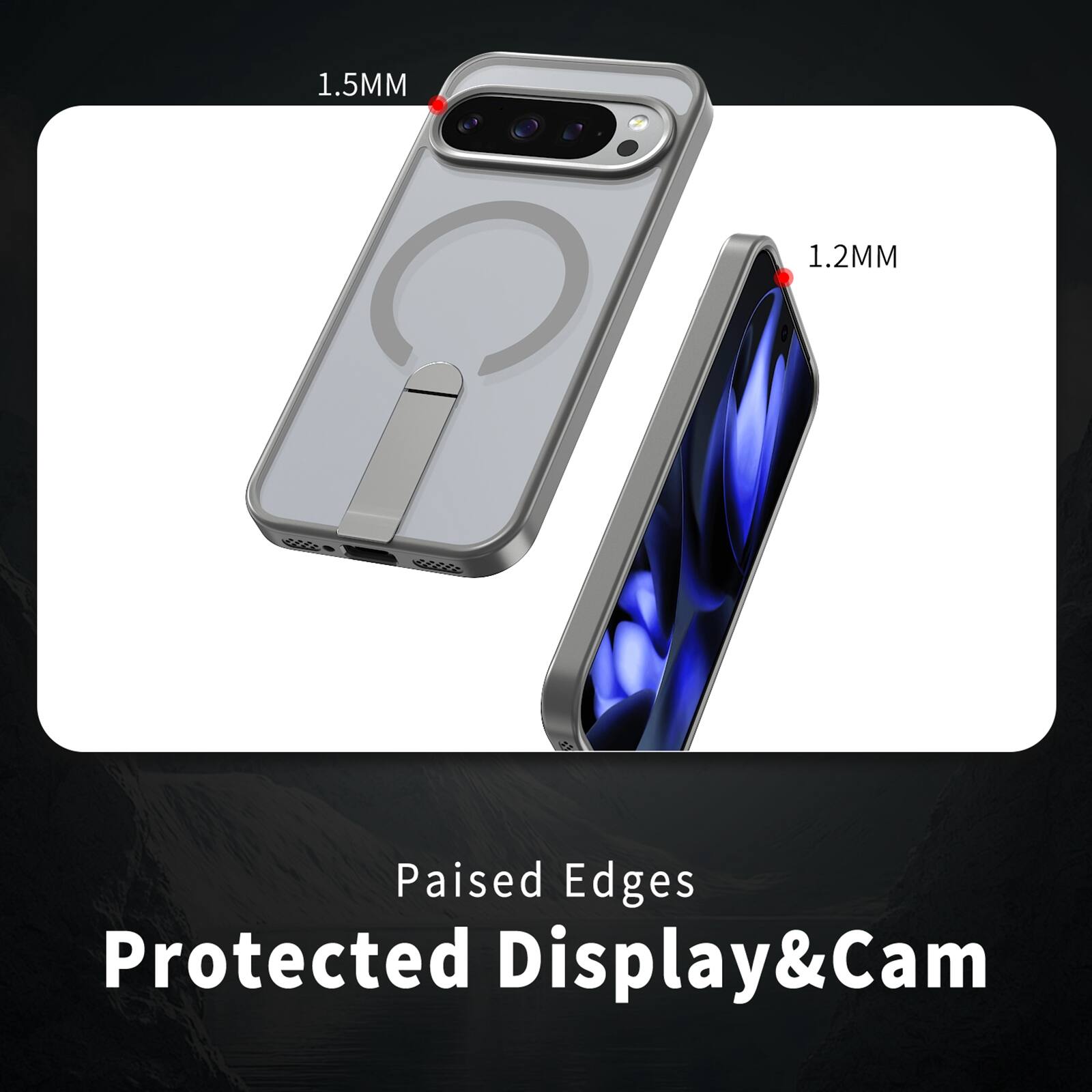 1.5MM  
1.2MM  
Raised Edges Protected Display & Cam