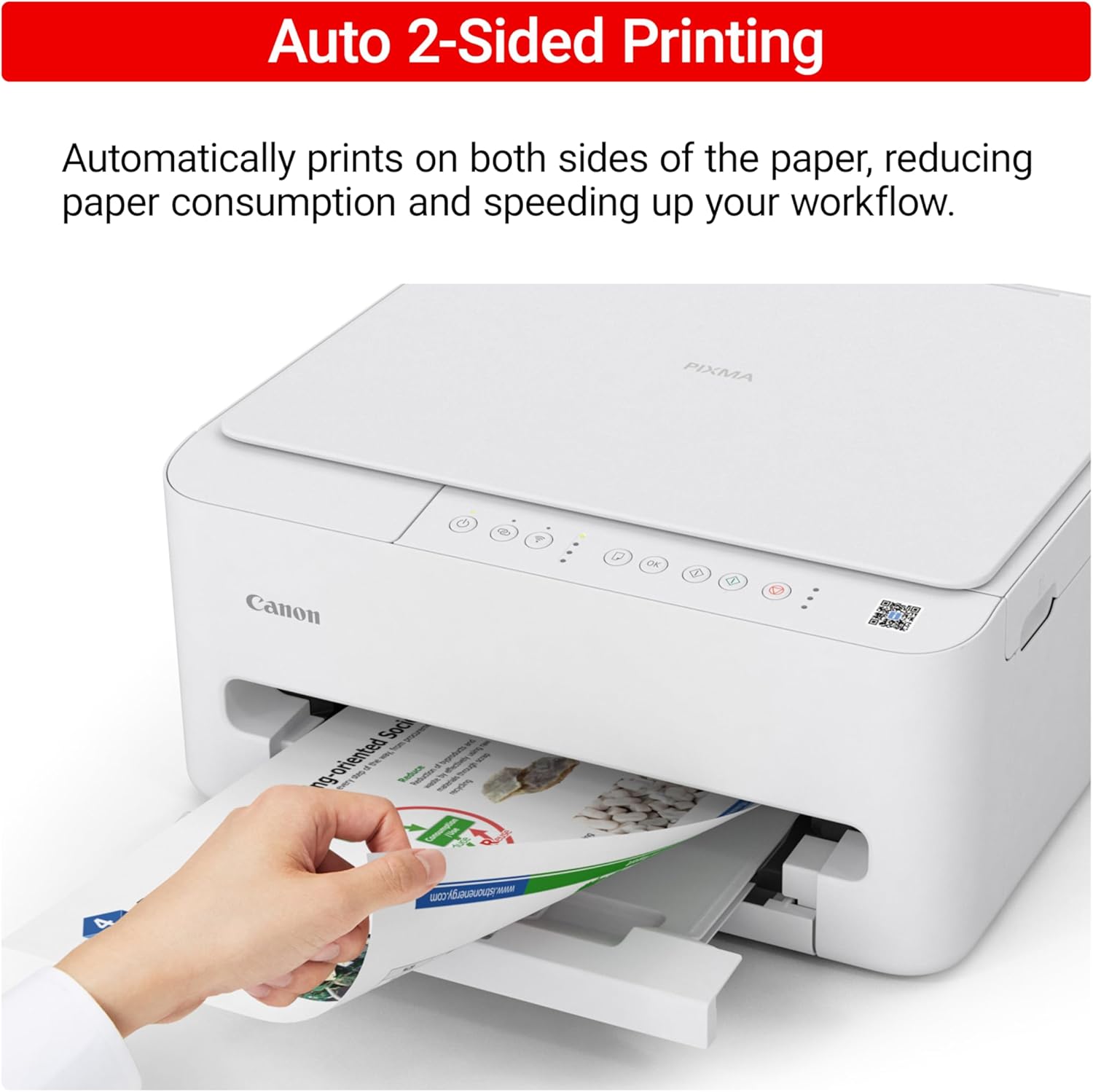 Auto 2-Sided Printing

Automatically prints on both sides of the paper, reducing paper consumption and speeding up your workflow.