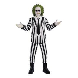 Mezco Toyz - Beetlejuice 5 Points Action Figure | Striped Suit - Multi-Colored
