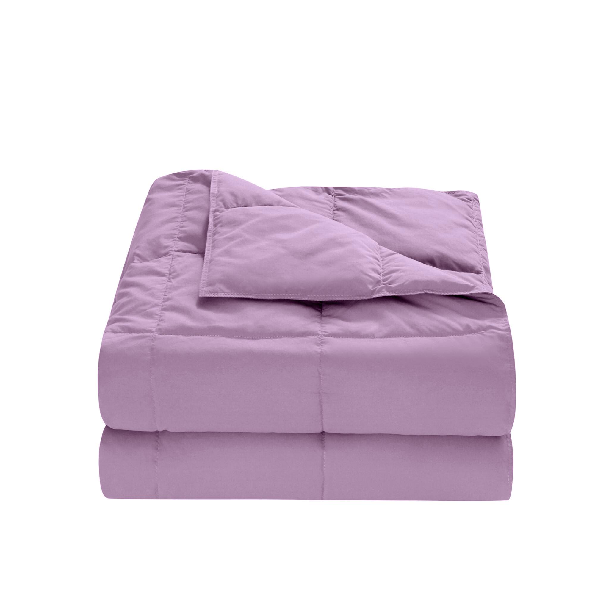 Alt View 1. Peace Nest - Peace Nest Lightweight Feather Down Throw Blanket, Purple - Purple.