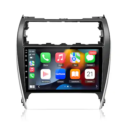 - - . m1 11:55 4G A 2860
A Phone Music Map Messages
CarHome 21 Now playing CarHome Audiobooks Calendar