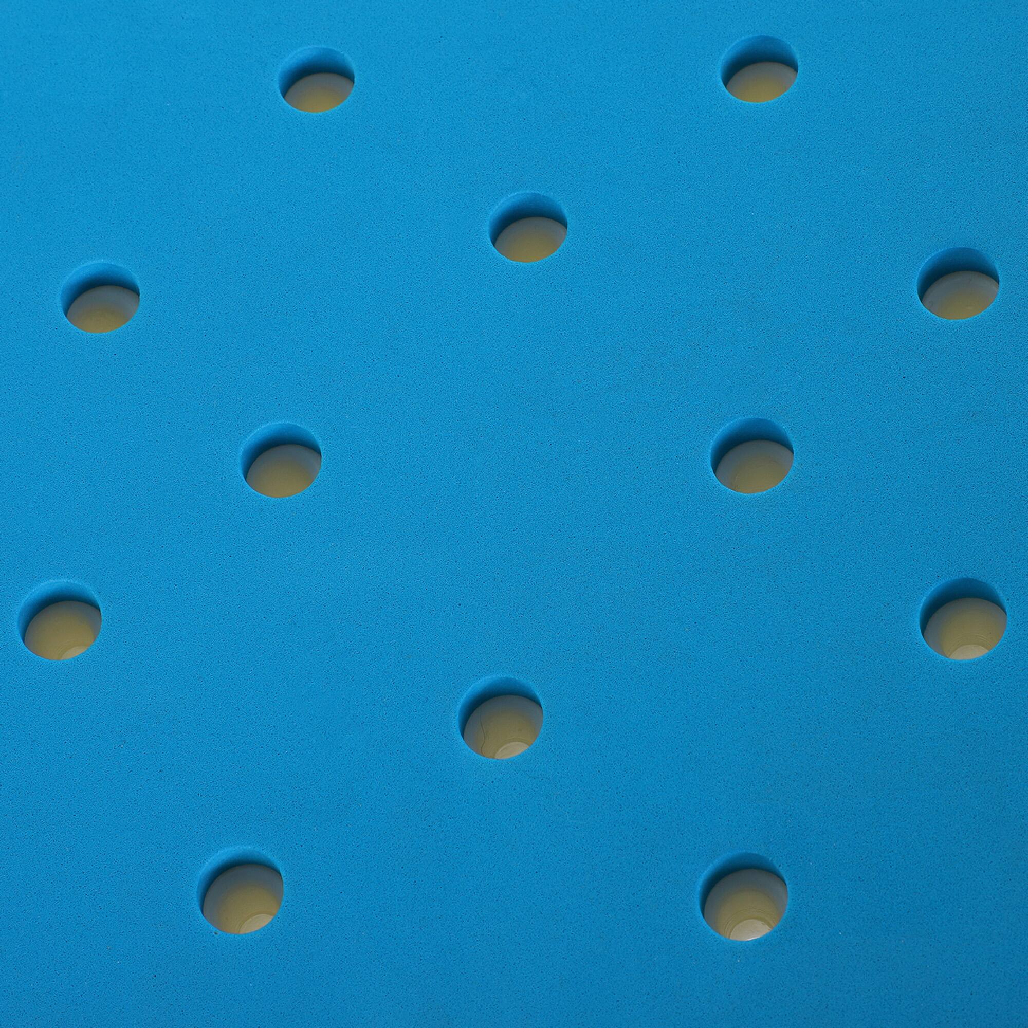 Alt View 7. Homcom - 6-Level Adjustable Curved Bath Stool Spa Shower Chair Non-Slip Design for the Elderly, Injured, & Pregnant Women - Blue.