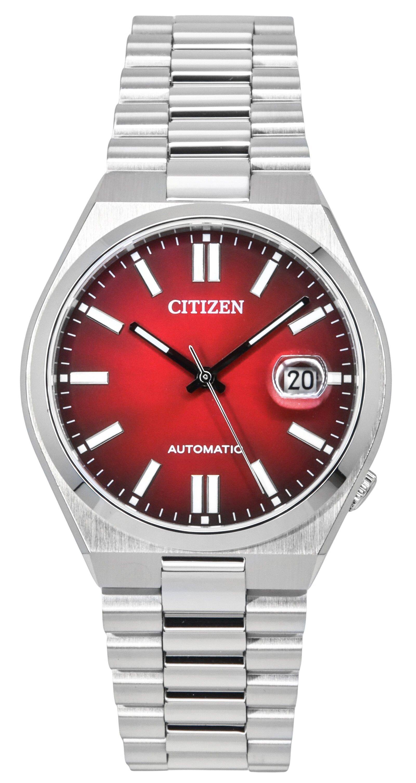 Citizen - Tsuyosa Stainless Steel Dial Automatic NJ0150-56W Men's Watch - Burgundy