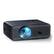 Front. COQOOL - Smart Projector with WiFi and Bluetooth,2025 Upgrade Android TV OS,Full HD, Keystone Correction - Black.