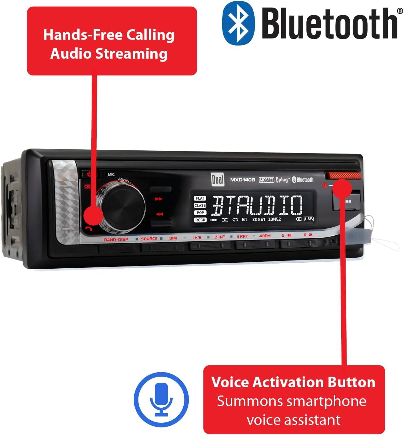 - Hands-Free Calling Audio Streaming
- Bluetooth
- Voice Activation Button Summons smartphone voice assistant