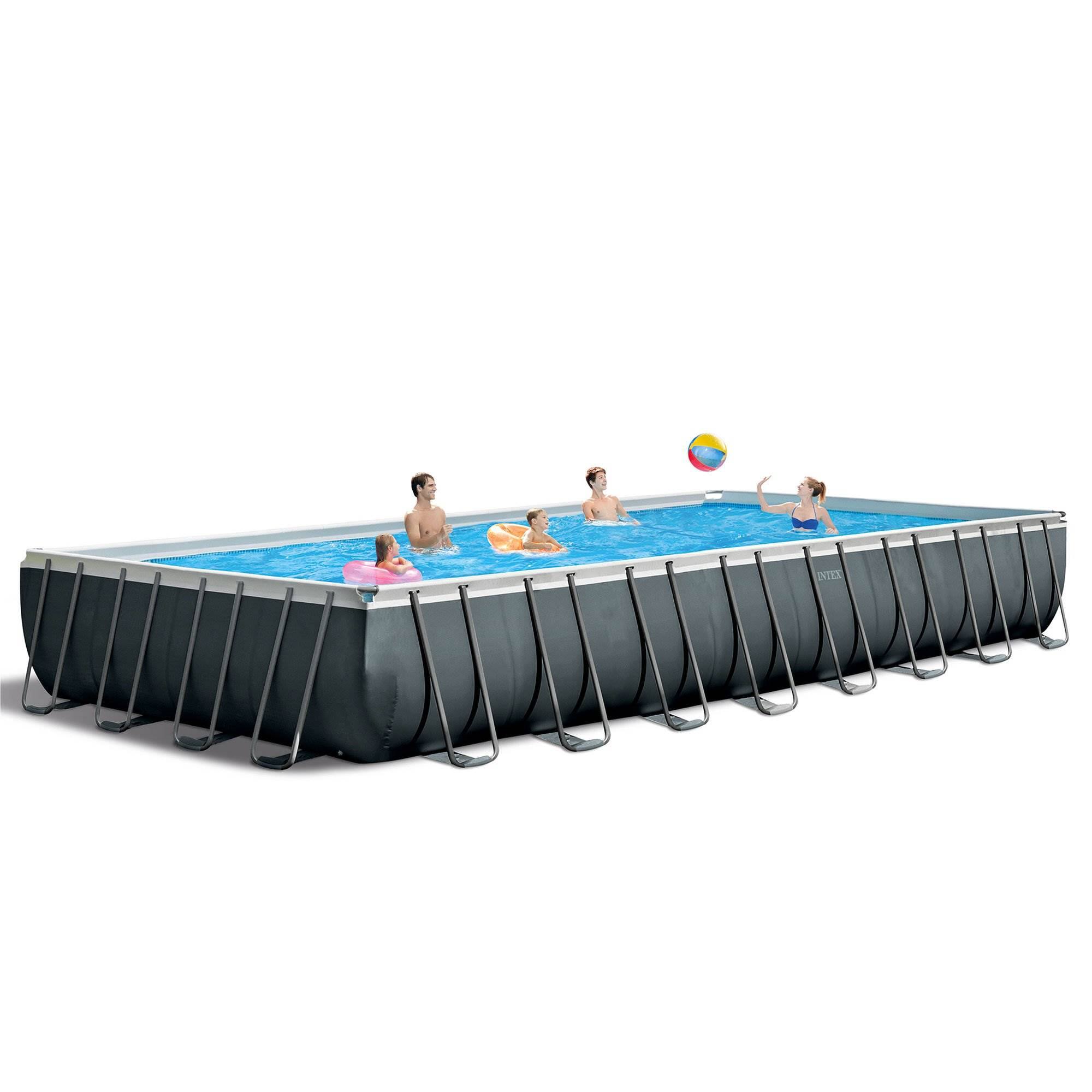 Alt View 14. Intex - Ultra XTR Rectangular Pool, Floats (2 Pack), & Cooler - Blue.