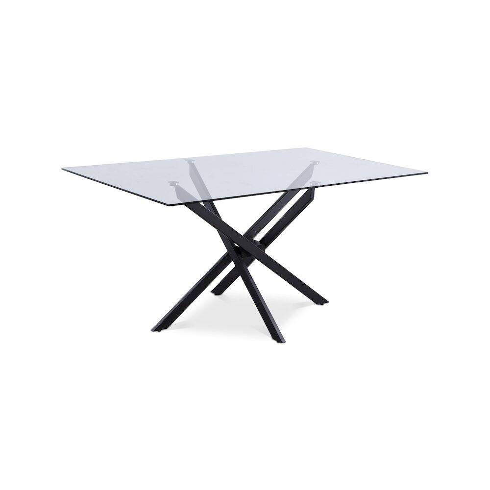 Front. Meridian Furniture - Xander Matte Black Dining Table - Black.