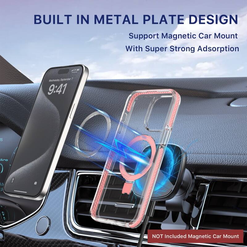 BUILT IN METAL PLATE DESIGN Support Magnetic Car Mount With Super Strong Adsorption NOT Included Magnetic Car Mount