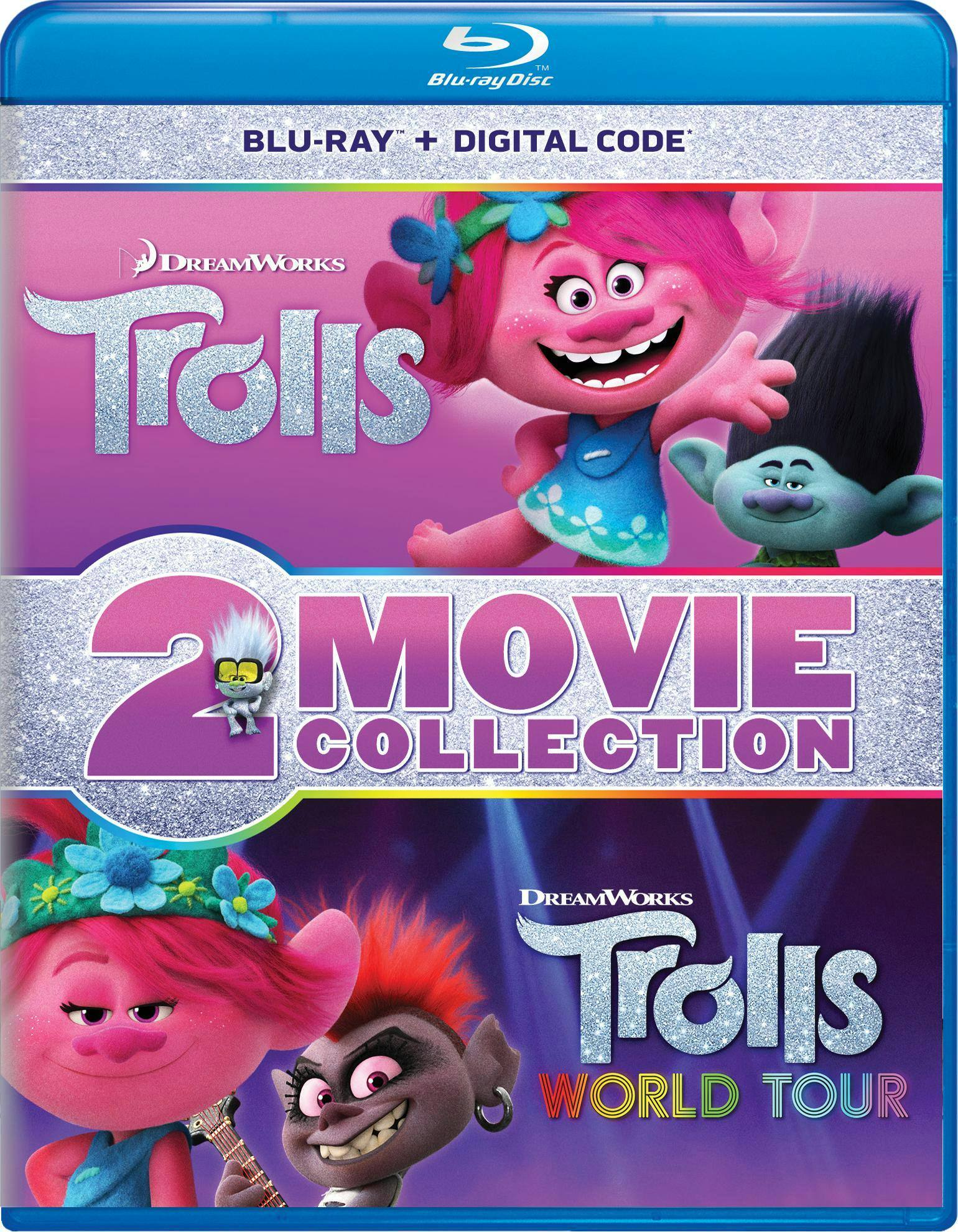 Front. Trolls/Trolls World Tour (Blu-ray + Digital Copy) [Blu-ray].