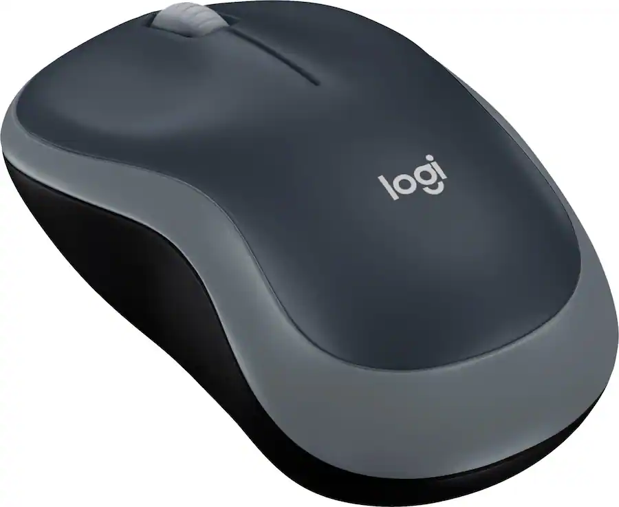 Logitech M185 Wireless Optical Ambidextrous Mouse Wireless Swift Gray ...