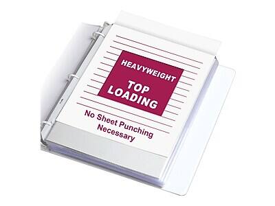 HEAVYWEIGHT  
TOP LOADING  

No Sheet Punching Necessary