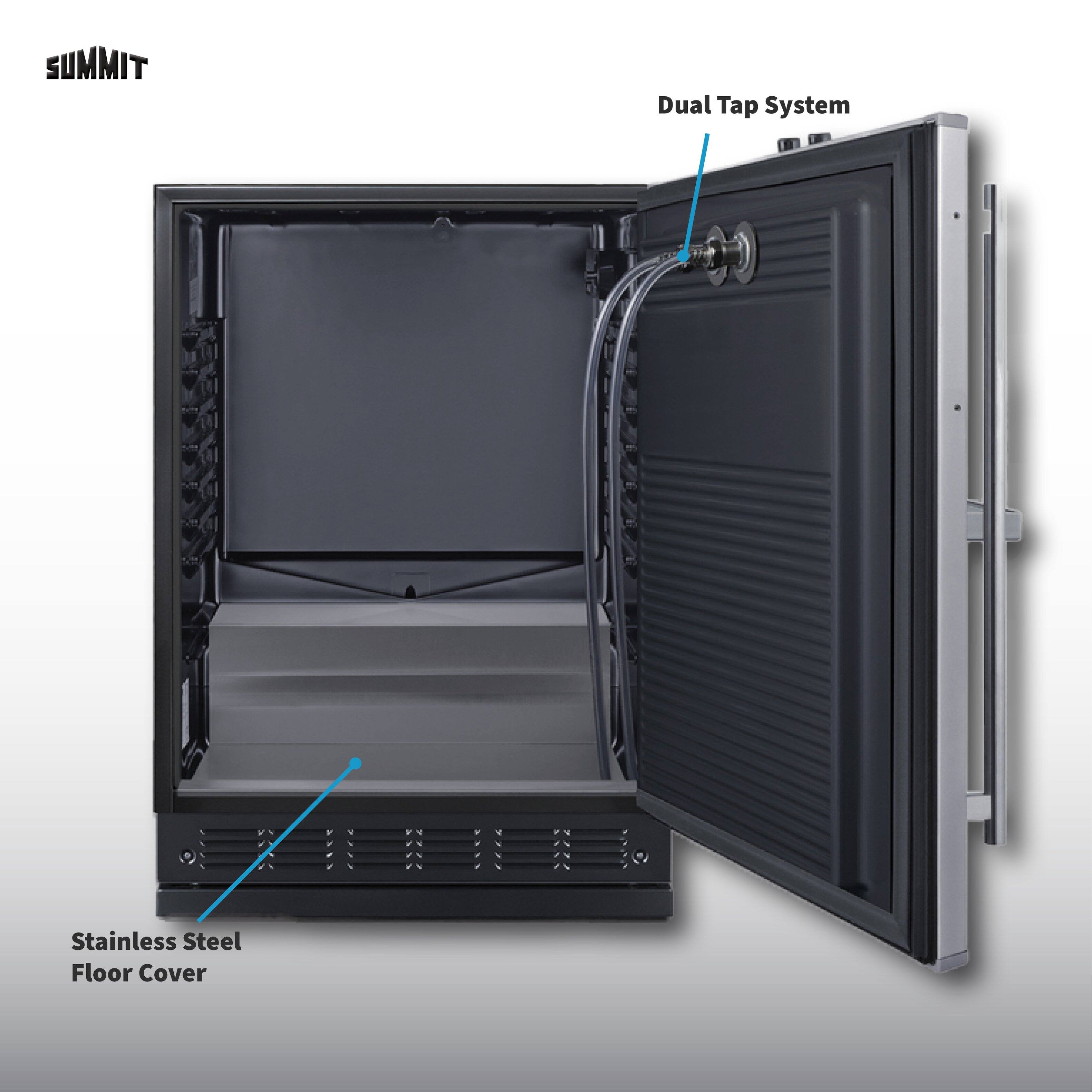 SUMMIT Dual Tap System Stainless Steel Floor Cover