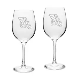 Jardine - Missouri Western State Griffons Two-Piece 16oz. Traditional White Wine Glass Set - Multicolor