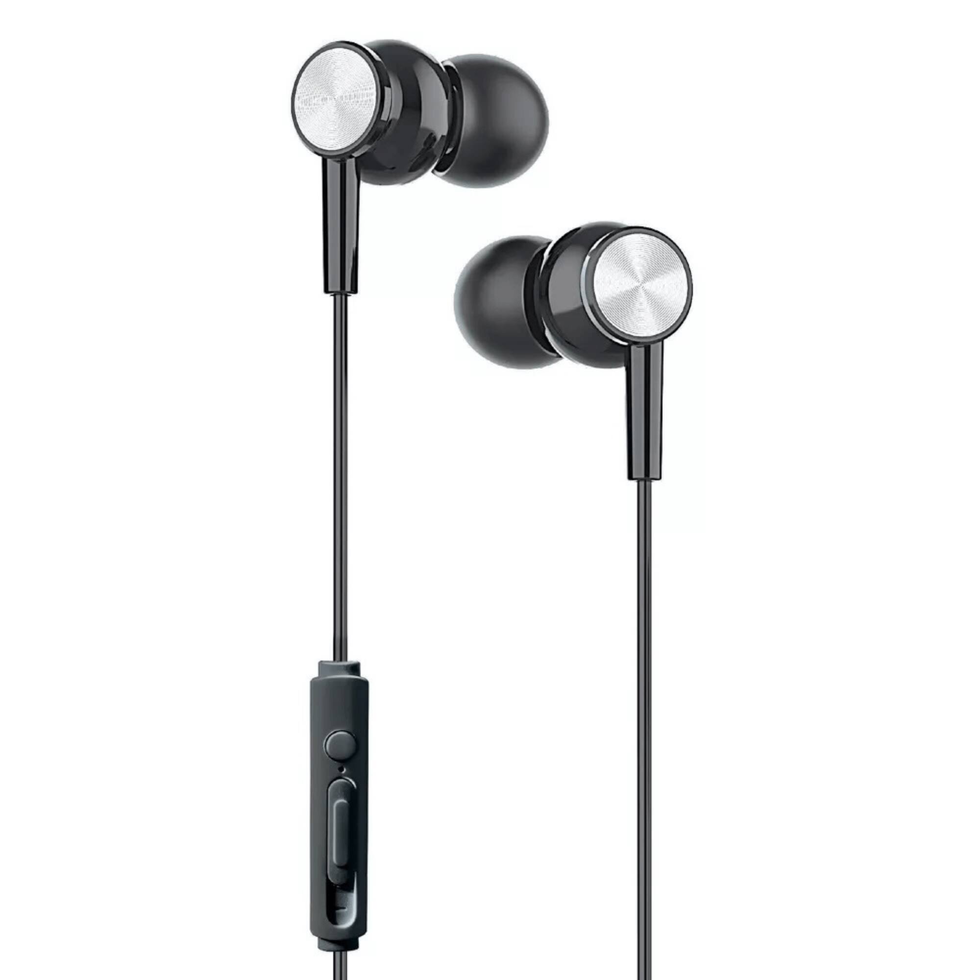 Alt View 2. Xyst - 3.5mm Stereo In-Ear Earbuds with Microphone - Black.