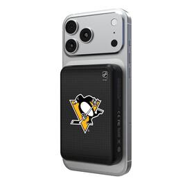 Keyscaper - Pittsburgh Penguins Wireless Magnetic Power Bank - Black