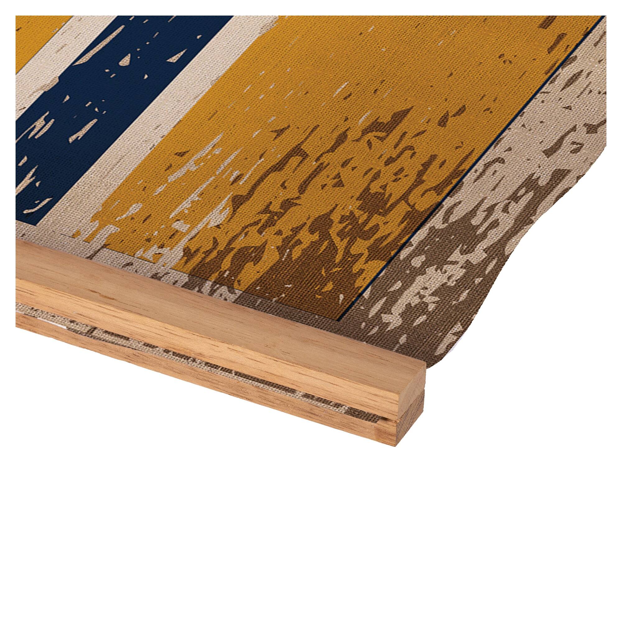 Alt View 3. Evergreen Enterprises - West Virginia Mountaineers 36" x 54" Large Canvas Wall Art Tapestry with Wood Frame - Multicolor.