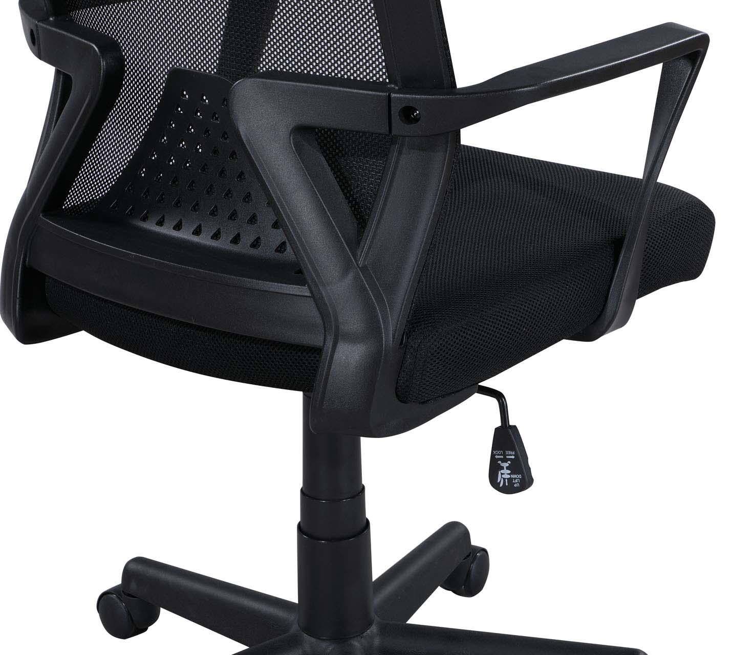 Alt View 1. Spaco - Spaco Mesh Executive Office Chair, Breathable Mid-Back Mesh Desk Chair, for Executive Office - Black.