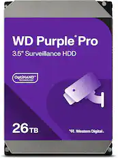 WD Purple Pro
3.5" Surveillance HDD
OptiNAND Technology
26 TB
Western Digital