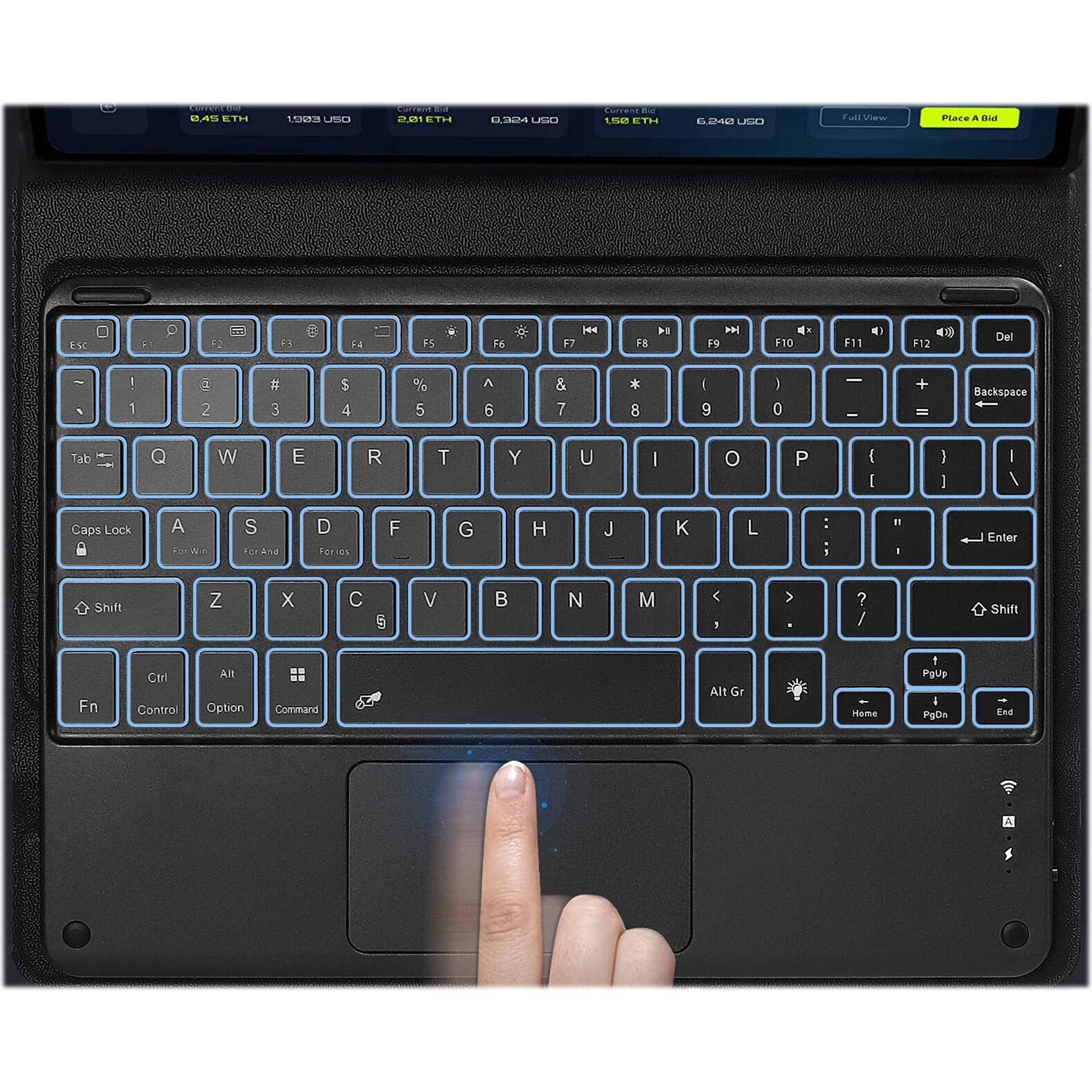 Alt View 16. SaharaCase - Keyboard Folio Case for Lenovo Tab M10 Plus (3rd Gen) - Black.