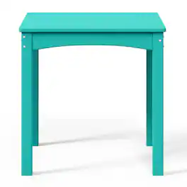 WestinTrends - Treehouse Kids 24" Wide HDPE Plastic Childrens Square Dinner Table - Turquoise