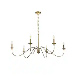 Living District - Rohan 48 inch chandelier - Satin Gold