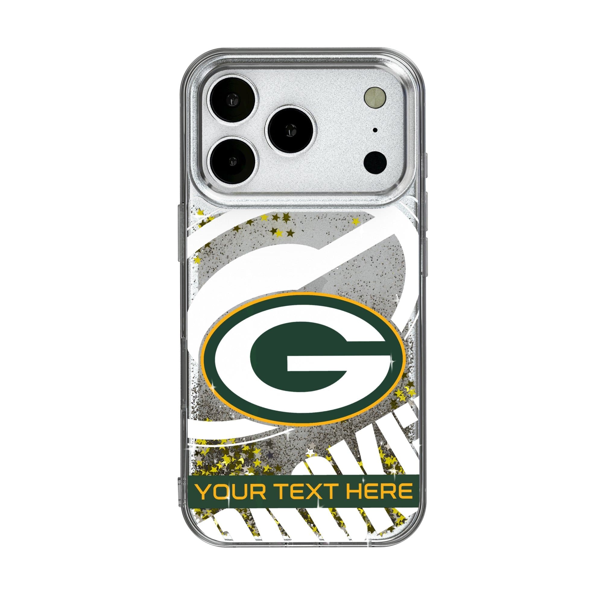 Keyscaper - NFL - Green Bay Packers Personalized Tilt Design iPhone Glitter Phone Case - 16 Pro Max - Multicolor price history on PriceWatchPro