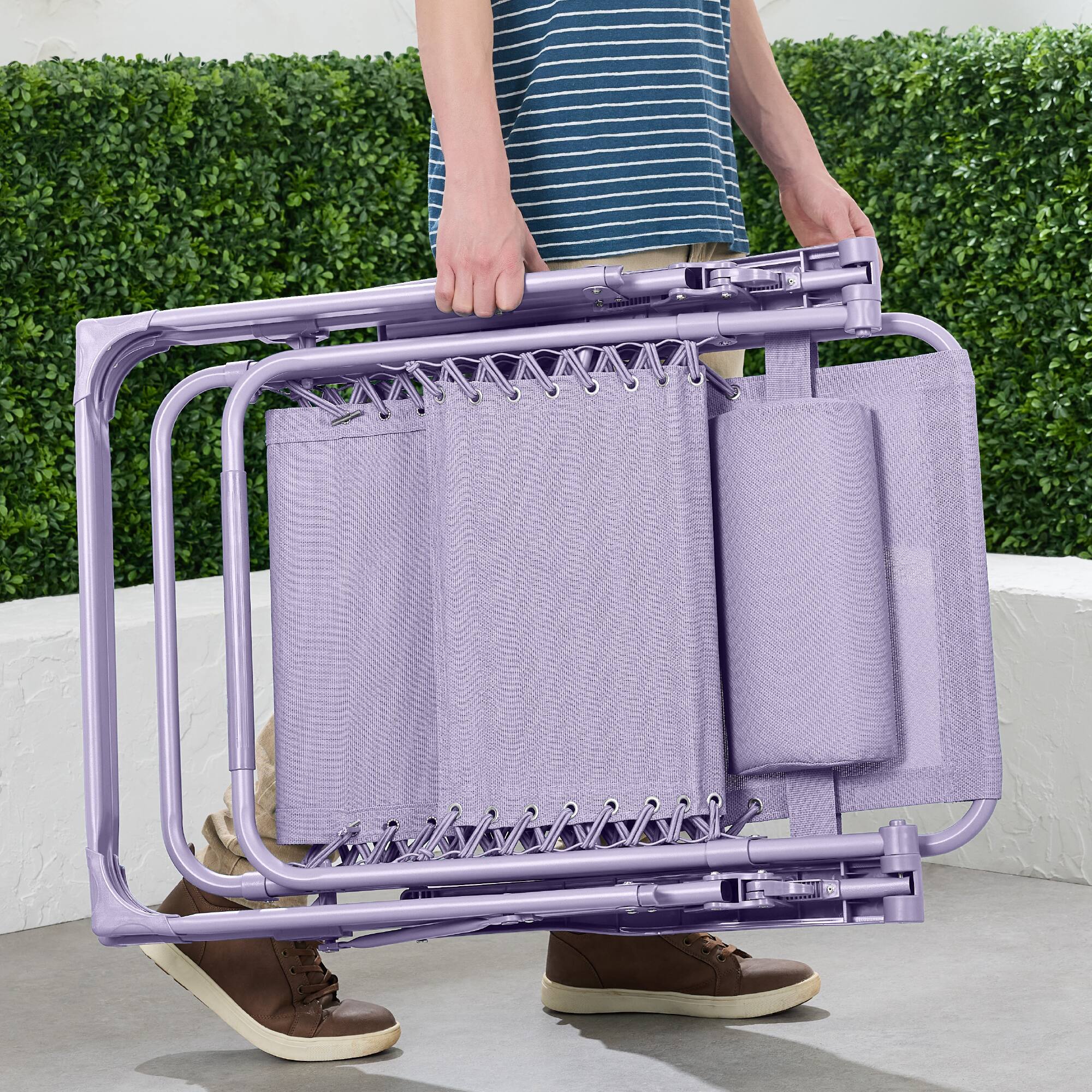 Alt View 2. Best Choice Products - Best Choice Products Monochromatic Zero Gravity Chair, Folding Patio Recliner w/Side Tray, Headrest - Lavender - Lavender.