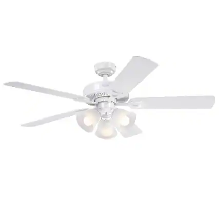 Front. Westinghouse - Westinghouse Vintage 52 in. White LED Indoor Ceiling Fan.