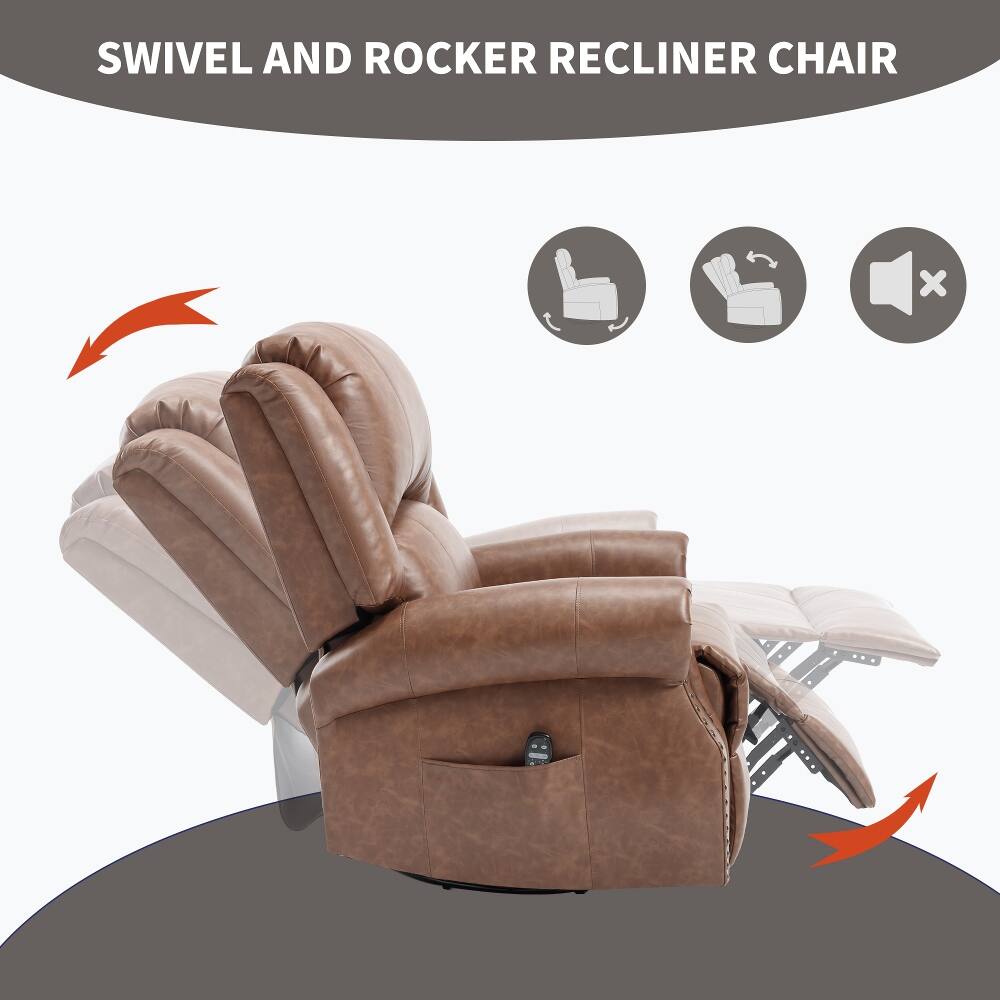 SWIVEL AND ROCKING RECLINER CHAIR