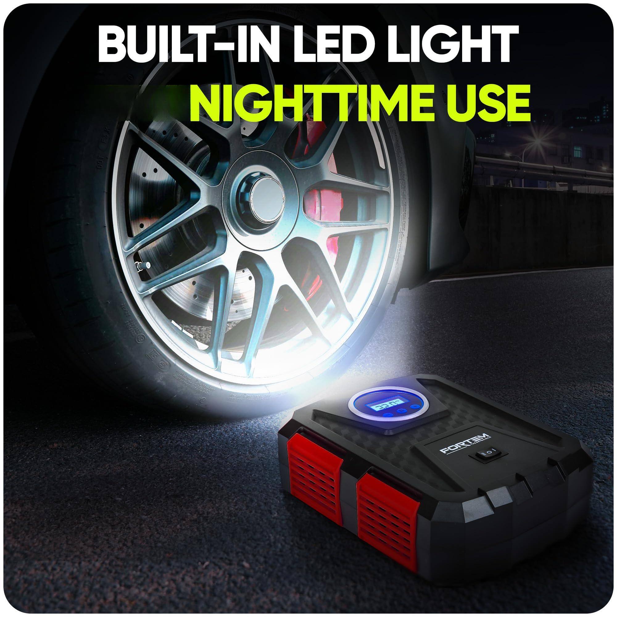BUILT-IN LED LIGHT  
NIGHTTIME USE