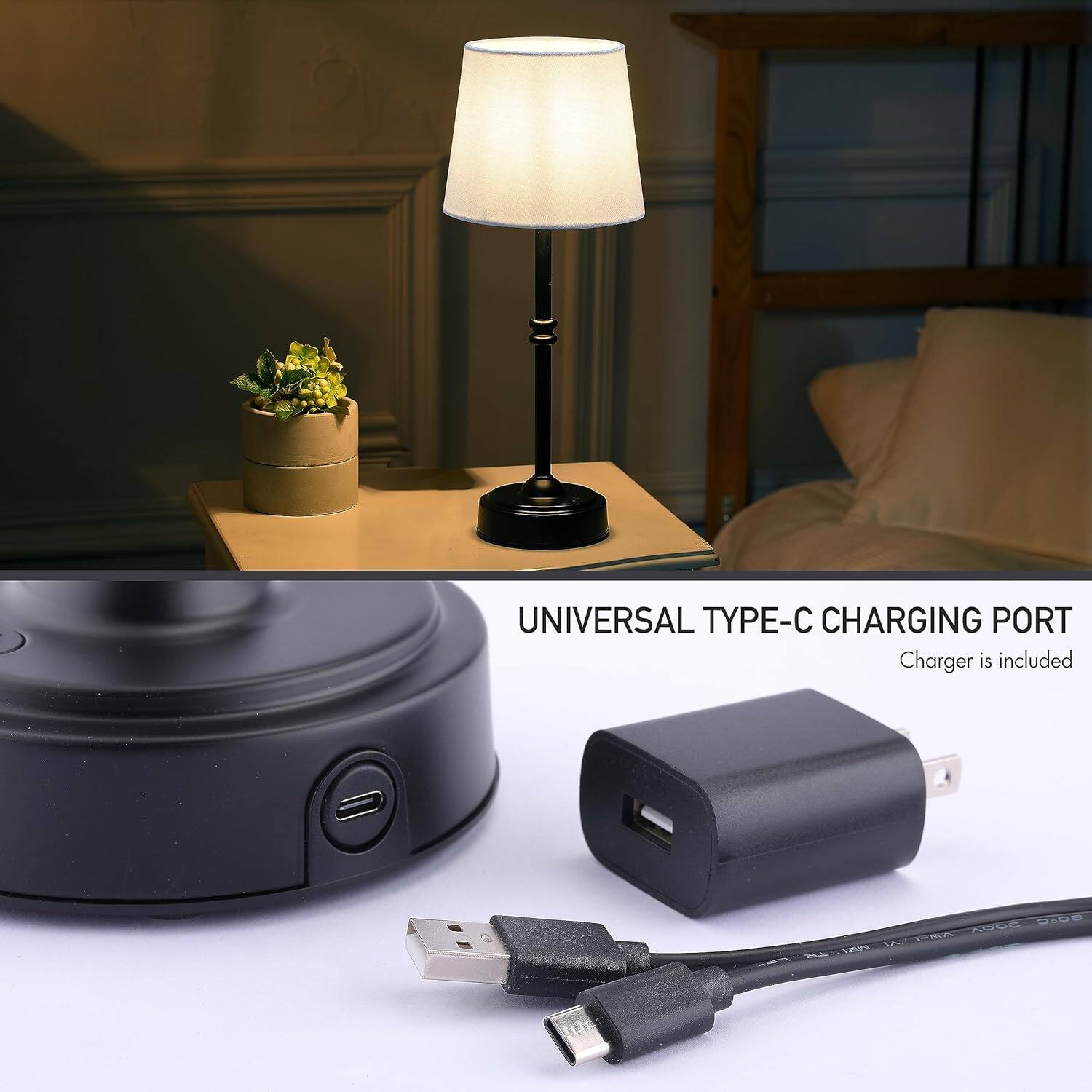 UNIVERSAL TYPE-C CHARGING PORT  
Charger is included