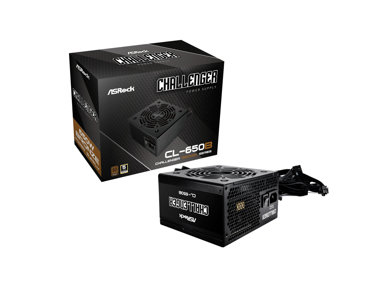 ASRock Challenger Power Supply  
CL-650B  
Bronze  
80 Plus Bronze  
Challenger Series