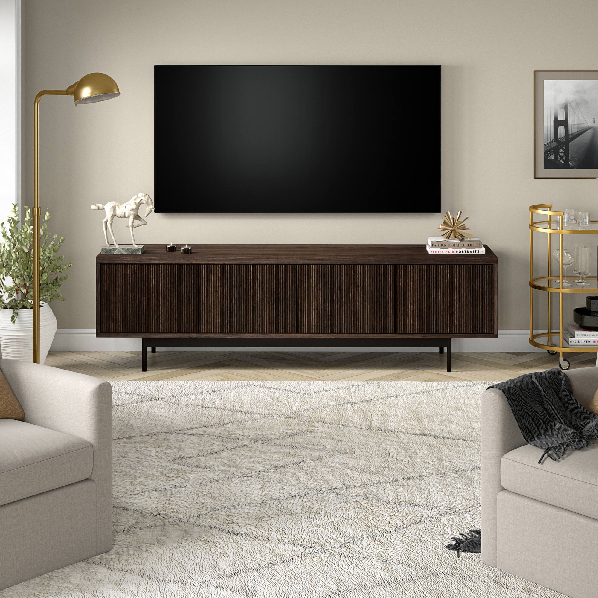 Alt View 11. Camden&Wells - Whitman TV Stand Fits Most TVs up to 75 inches - Alder Brown.