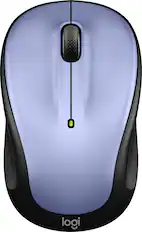 Front. Logitech - M325s Wireless Optical Compact Ambidextrous Mouse - Lilac.