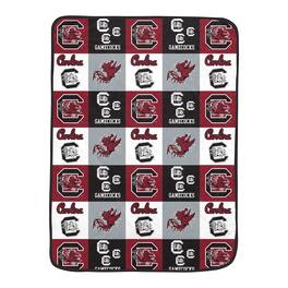 Pegasus - South Carolina Gamecocks 66" x 95" Oversized Graphic Grid Ultra Cozy Blanket - Multicolor
