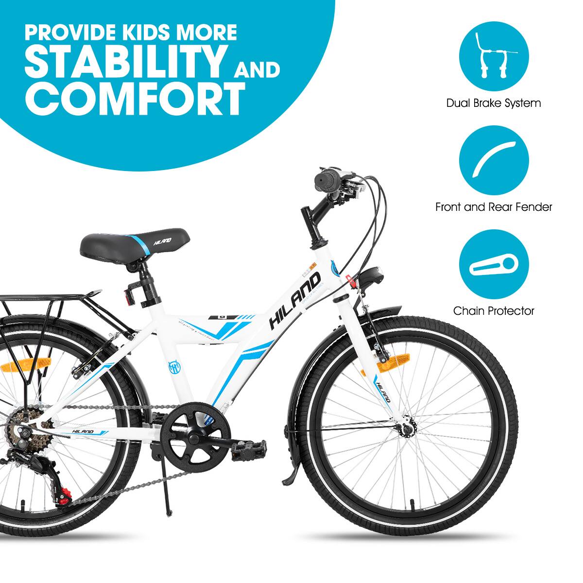 PROVIDE KIDS MORE STABILITY AND COMFORT

Dual Brake System
Front and Rear Fender
Chain Protector
