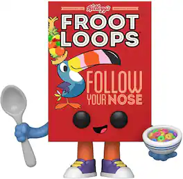 Kelloggs Funko POP Vinyl Figure | Froot Loops Cereal Box - Red