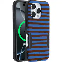 OtterBox - Artist Edition MagSafe Commuter Series Case for iPhone 16 Pro - Cobalt Espresso