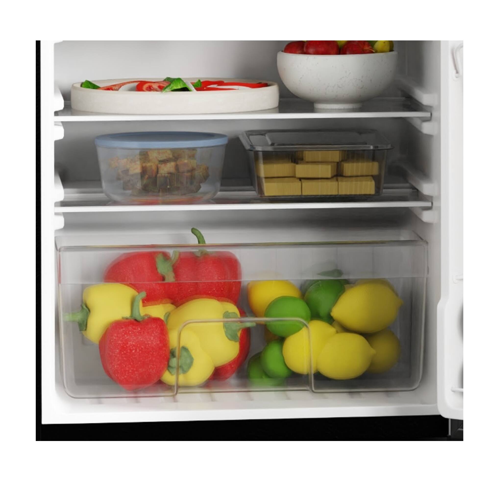 Alt View 1. Conserv - Conserv 19" Mini Refrigerator with Freezer 3 cu. ft. Compact with 2 Reversible Door 110V - Black - Black.