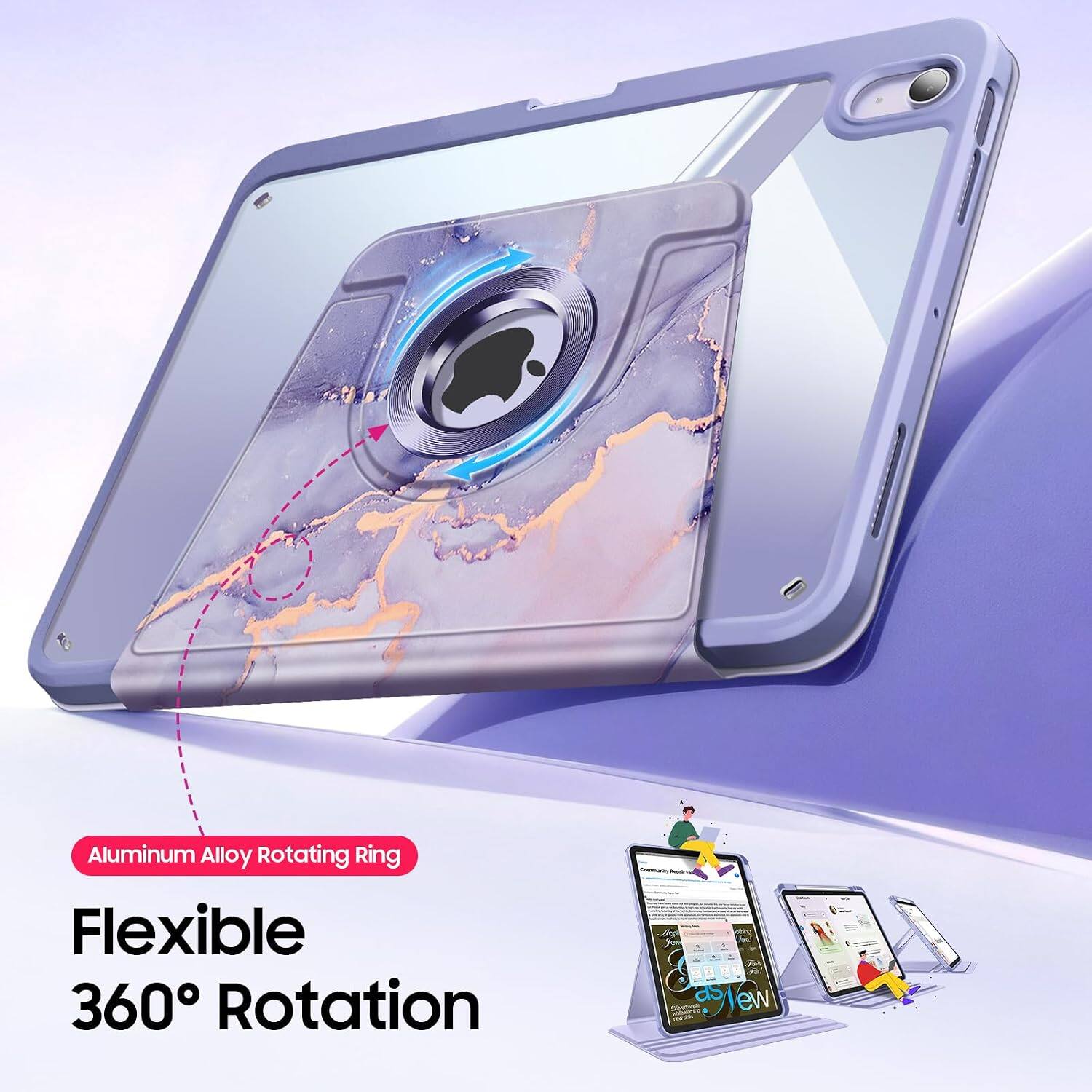 Aluminum Alloy Rotating Ring Flexible 360° Rotation