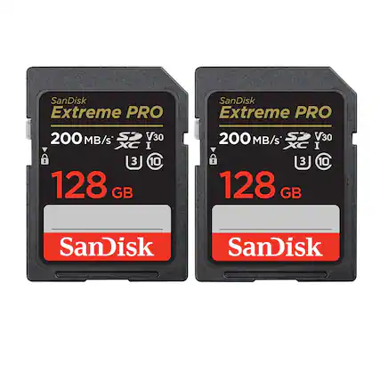 SanDisk Extreme PRO
200 MB/s
V30
XC I
128 GB
SanDisk Extreme PRO
200 MB/s
V30
XC I
128 GB