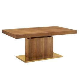 Vector Expandable Dining Table by Modway - Walnut Gold