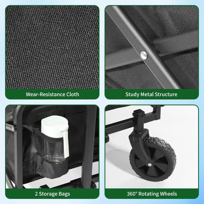 - Wear-Resistance Cloth
- Study Metal Structure
- 2 Storage Bags
- 360° Rotating Wheels